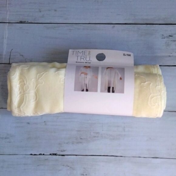 Women's Open Front Embroidered Duster Kimono Wrap - Picture 5 of 5